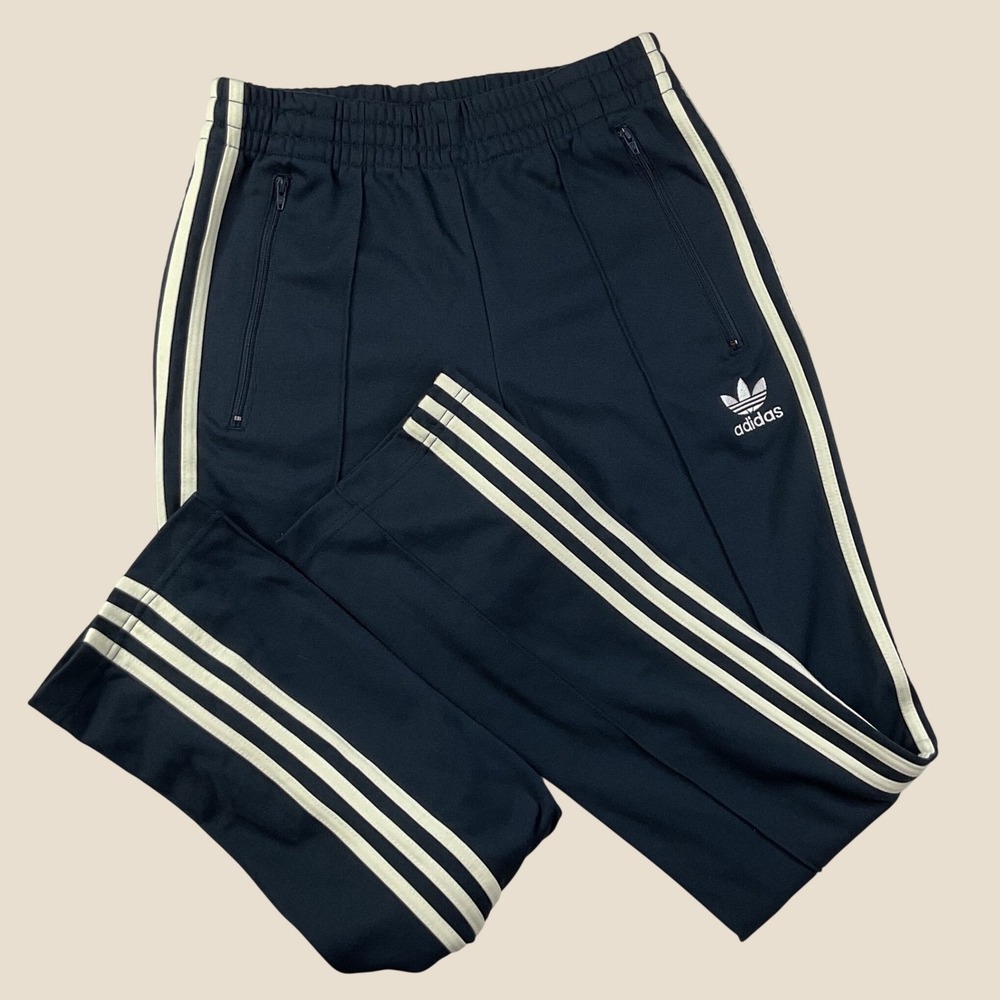 Adidas Originals Track Pants Women Sz XS Europa Navy Blue Y2K Retro Trefoil